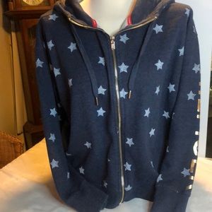 Tommy Hilfiger Sport  Zip Up Hoodie With Stars excellent condition